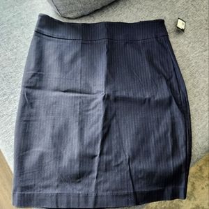 Blue fitted skirt - formal for work, RW & Co, size L